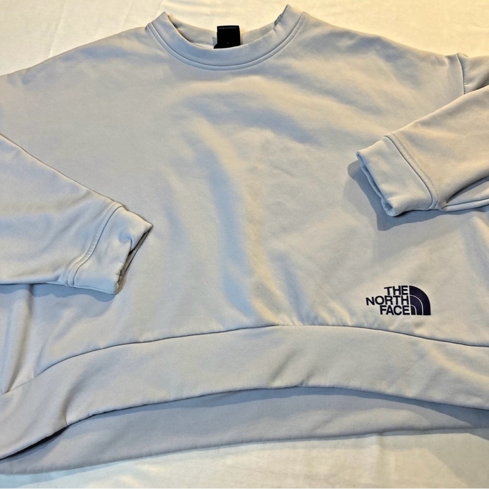 Women's The North Face Dusty Periwinkle Oversized Crew Cropped Size XL